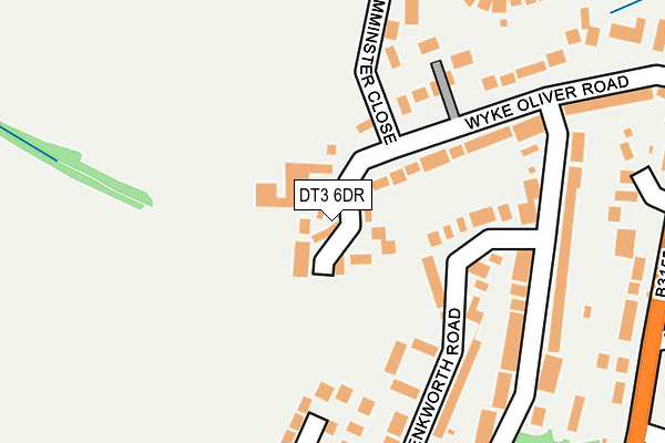 DT3 6DR map - OS OpenMap – Local (Ordnance Survey)