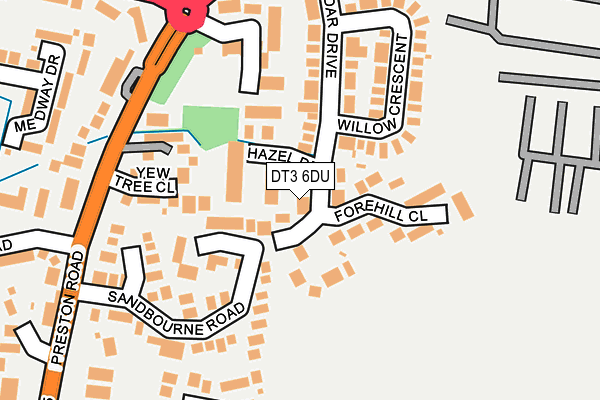 DT3 6DU map - OS OpenMap – Local (Ordnance Survey)