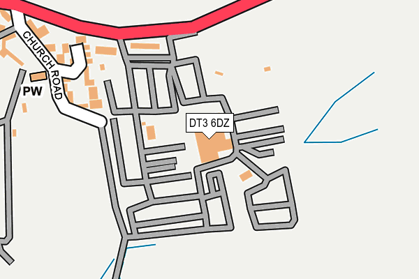 DT3 6DZ map - OS OpenMap – Local (Ordnance Survey)