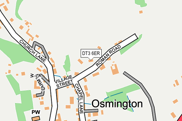 DT3 6ER map - OS OpenMap – Local (Ordnance Survey)