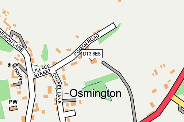 DT3 6ES map - OS OpenMap – Local (Ordnance Survey)