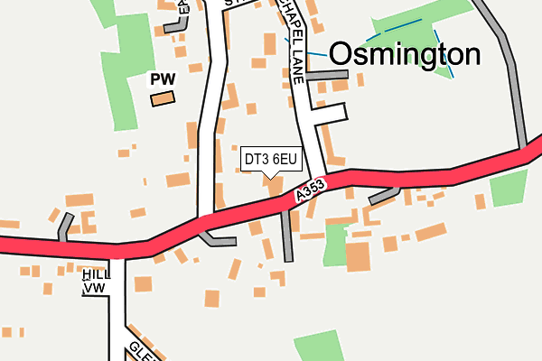 DT3 6EU map - OS OpenMap – Local (Ordnance Survey)