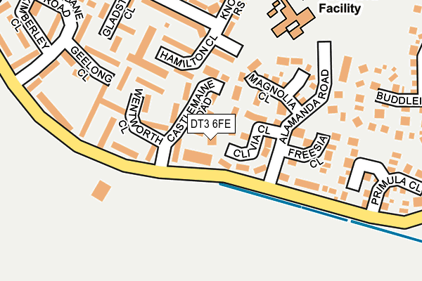 DT3 6FE map - OS OpenMap – Local (Ordnance Survey)