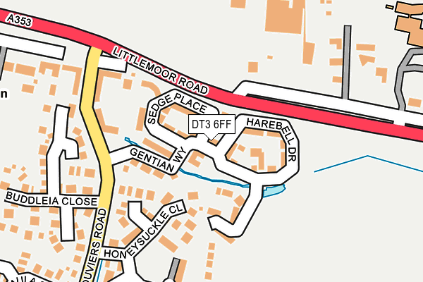 DT3 6FF map - OS OpenMap – Local (Ordnance Survey)