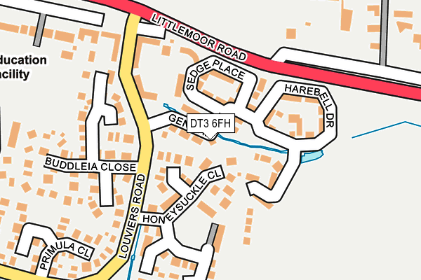 DT3 6FH map - OS OpenMap – Local (Ordnance Survey)