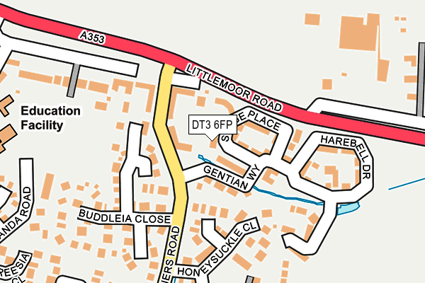 DT3 6FP map - OS OpenMap – Local (Ordnance Survey)