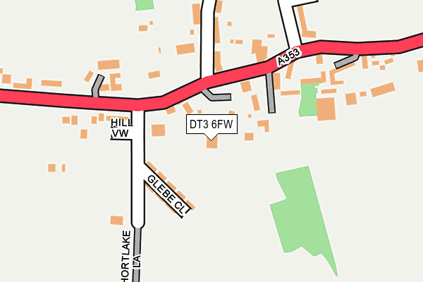 DT3 6FW map - OS OpenMap – Local (Ordnance Survey)