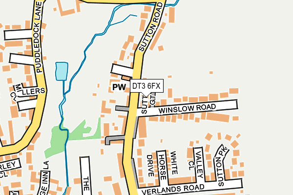 DT3 6FX map - OS OpenMap – Local (Ordnance Survey)