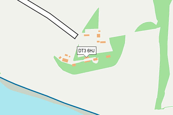 DT3 6HJ map - OS OpenMap – Local (Ordnance Survey)