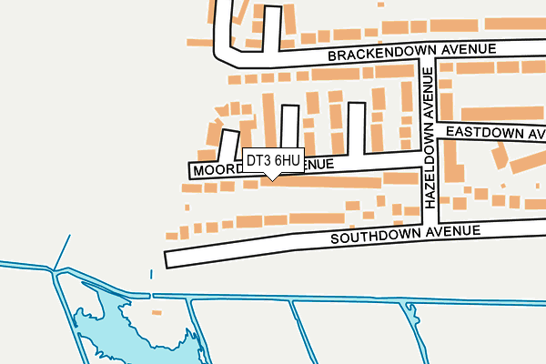 DT3 6HU map - OS OpenMap – Local (Ordnance Survey)