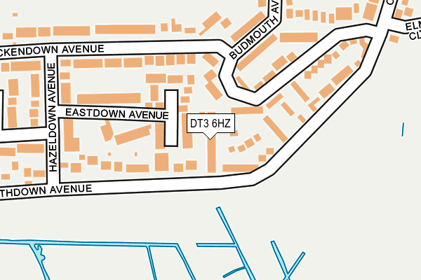 DT3 6HZ map - OS OpenMap – Local (Ordnance Survey)