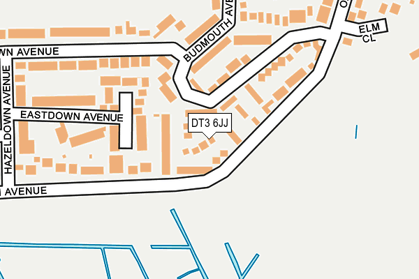 DT3 6JJ map - OS OpenMap – Local (Ordnance Survey)