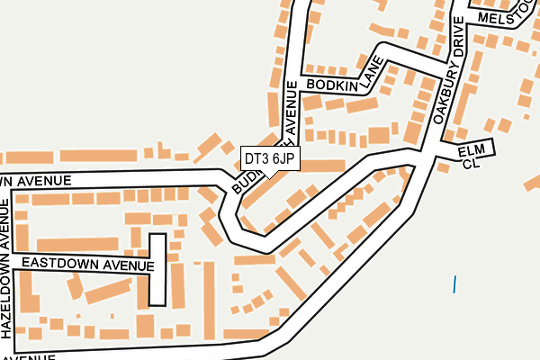 DT3 6JP map - OS OpenMap – Local (Ordnance Survey)