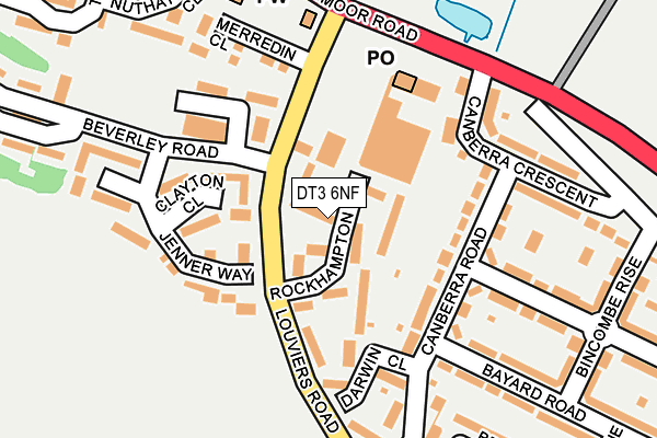 DT3 6NF map - OS OpenMap – Local (Ordnance Survey)