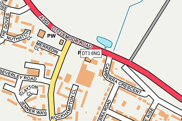 DT3 6NQ map - OS OpenMap – Local (Ordnance Survey)