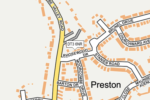 DT3 6NR map - OS OpenMap – Local (Ordnance Survey)