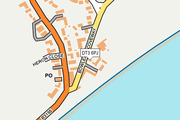 DT3 6PJ map - OS OpenMap – Local (Ordnance Survey)