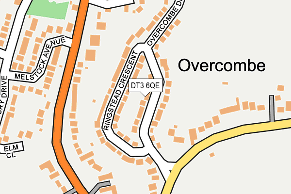 DT3 6QE map - OS OpenMap – Local (Ordnance Survey)