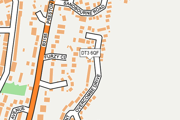 DT3 6QF map - OS OpenMap – Local (Ordnance Survey)