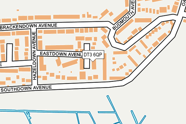 DT3 6QP map - OS OpenMap – Local (Ordnance Survey)