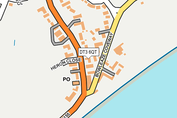 DT3 6QT map - OS OpenMap – Local (Ordnance Survey)