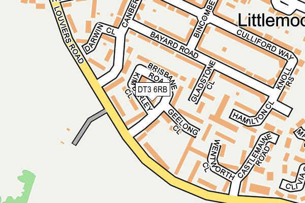 DT3 6RB map - OS OpenMap – Local (Ordnance Survey)