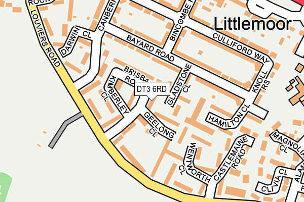 DT3 6RD map - OS OpenMap – Local (Ordnance Survey)