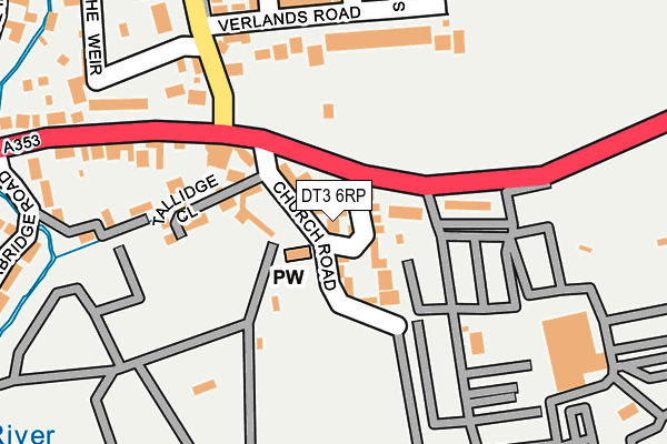 DT3 6RP map - OS OpenMap – Local (Ordnance Survey)
