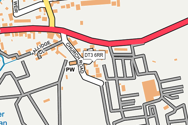 DT3 6RR map - OS OpenMap – Local (Ordnance Survey)