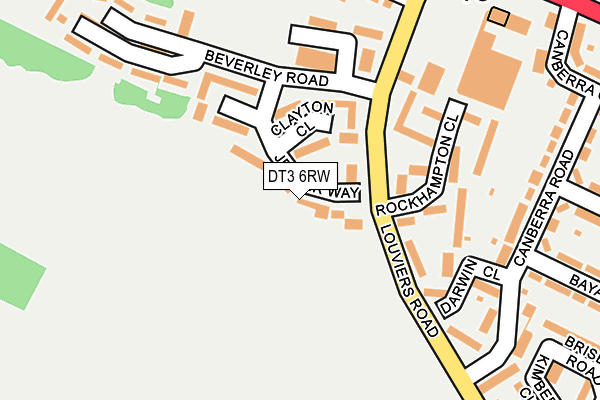 DT3 6RW map - OS OpenMap – Local (Ordnance Survey)