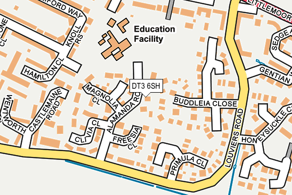 DT3 6SH map - OS OpenMap – Local (Ordnance Survey)