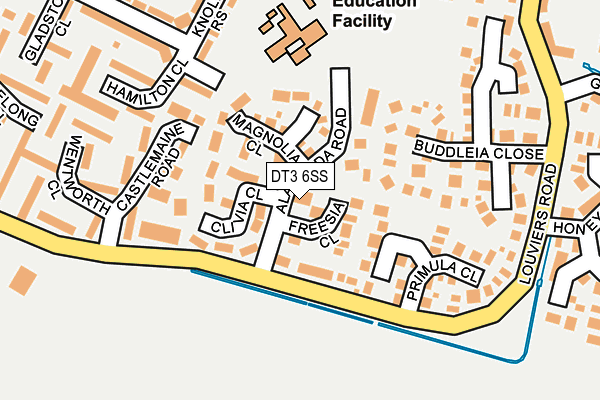 DT3 6SS map - OS OpenMap – Local (Ordnance Survey)