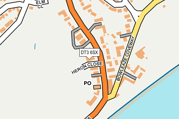 DT3 6SX map - OS OpenMap – Local (Ordnance Survey)