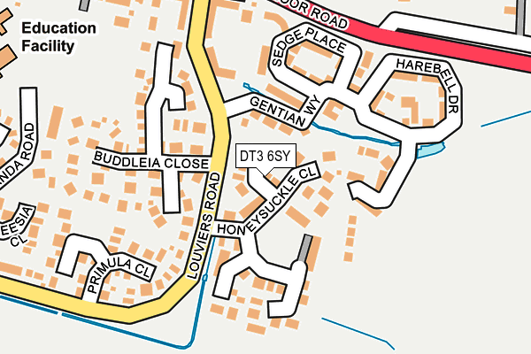 DT3 6SY map - OS OpenMap – Local (Ordnance Survey)