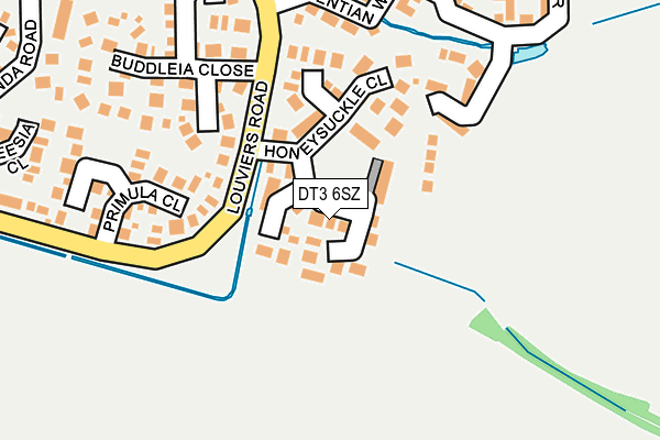 DT3 6SZ map - OS OpenMap – Local (Ordnance Survey)