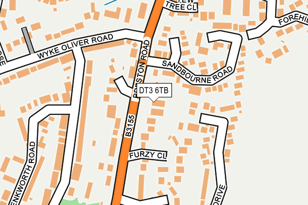 DT3 6TB map - OS OpenMap – Local (Ordnance Survey)