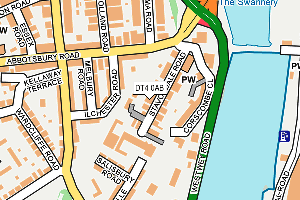 DT4 0AB map - OS OpenMap – Local (Ordnance Survey)