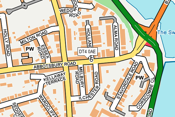 DT4 0AE map - OS OpenMap – Local (Ordnance Survey)