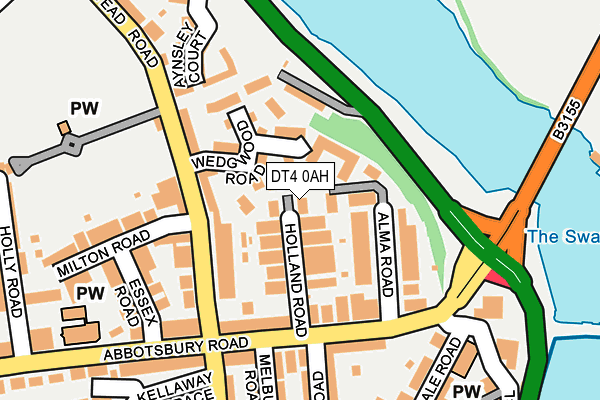 DT4 0AH map - OS OpenMap – Local (Ordnance Survey)