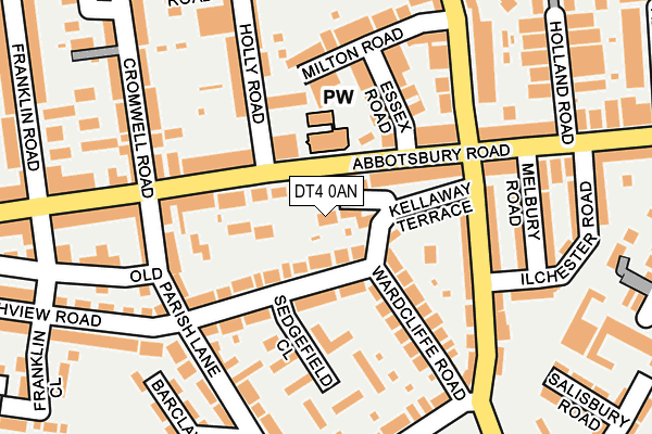 DT4 0AN map - OS OpenMap – Local (Ordnance Survey)