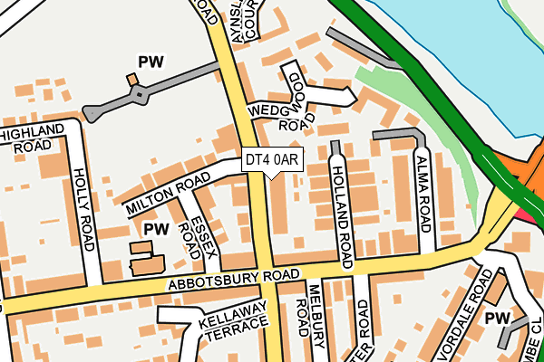 DT4 0AR map - OS OpenMap – Local (Ordnance Survey)