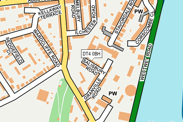 DT4 0BH map - OS OpenMap – Local (Ordnance Survey)