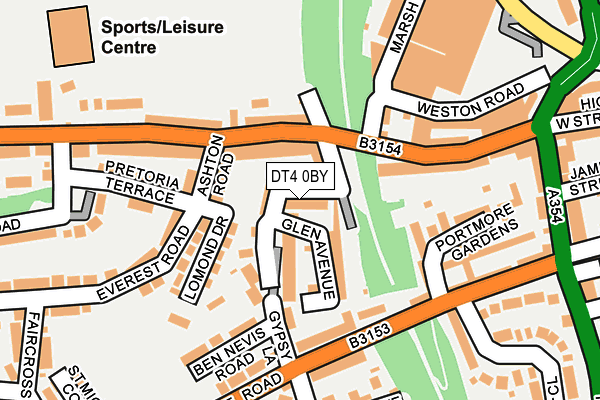 DT4 0BY map - OS OpenMap – Local (Ordnance Survey)