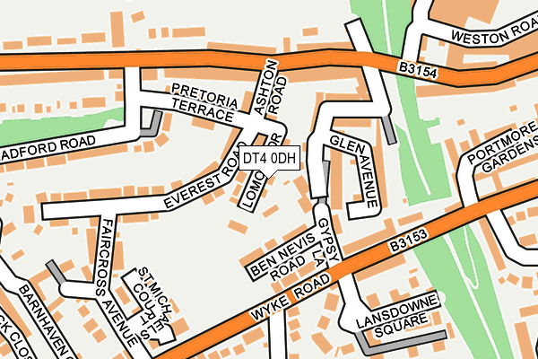 DT4 0DH map - OS OpenMap – Local (Ordnance Survey)