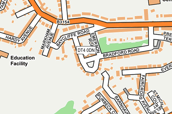 DT4 0DN map - OS OpenMap – Local (Ordnance Survey)