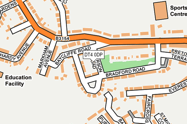 DT4 0DP map - OS OpenMap – Local (Ordnance Survey)