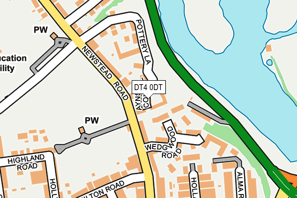 DT4 0DT map - OS OpenMap – Local (Ordnance Survey)