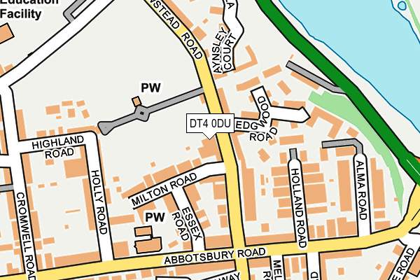 DT4 0DU map - OS OpenMap – Local (Ordnance Survey)