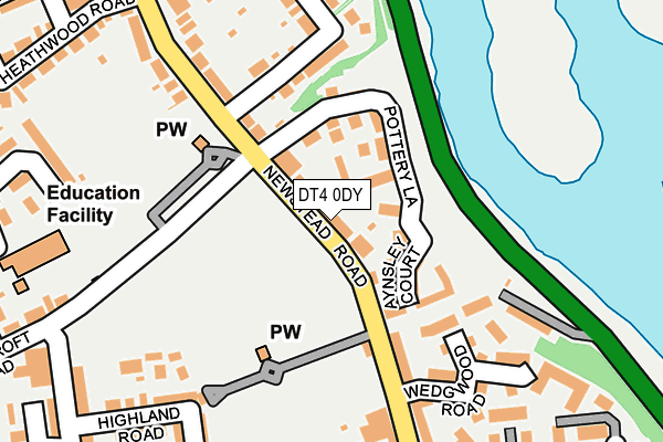 DT4 0DY map - OS OpenMap – Local (Ordnance Survey)