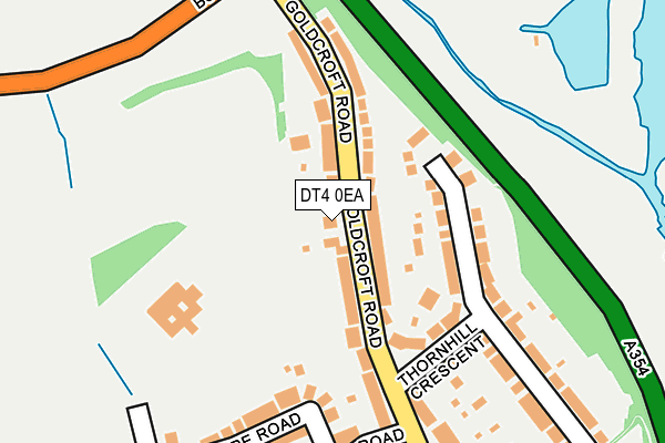 DT4 0EA map - OS OpenMap – Local (Ordnance Survey)